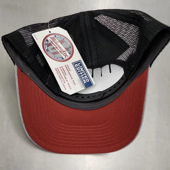 Milwaukee Gray and Black Mesh Cap - Picture 2 of 3